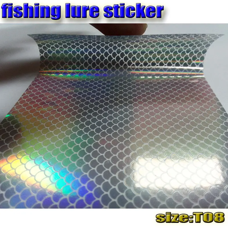 Новинка, наклейка на приманку для рыбьей чешуи, голографическая, 10 бумажных наклеек для рыбалки, 73 мм x 100 мм