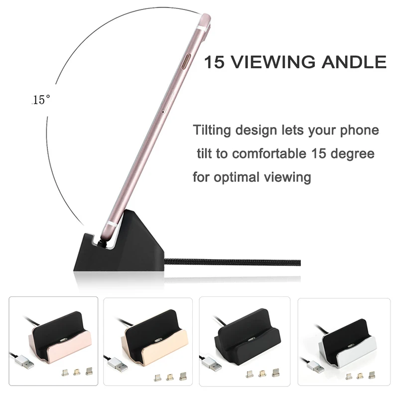 3 в 1 type-C/Micro USB/IOS Магнитная адсорбционная зарядная док-станция настольная Магнитная зарядная подставка для iPhone samsung htc