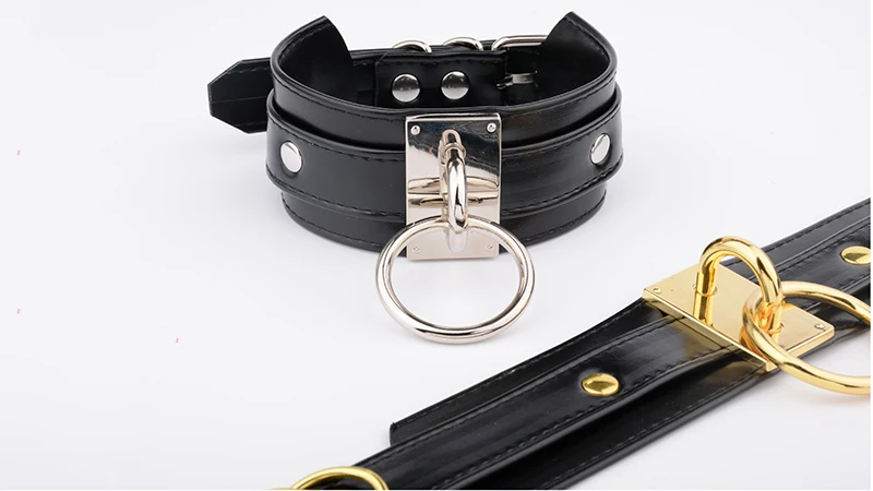 Cool Harajuku Oversized Women Necklace 40mm Silver Gold Metal O Round Collars Kawaii Punk Heavy Duty Bondage BDSM Large Choker 8