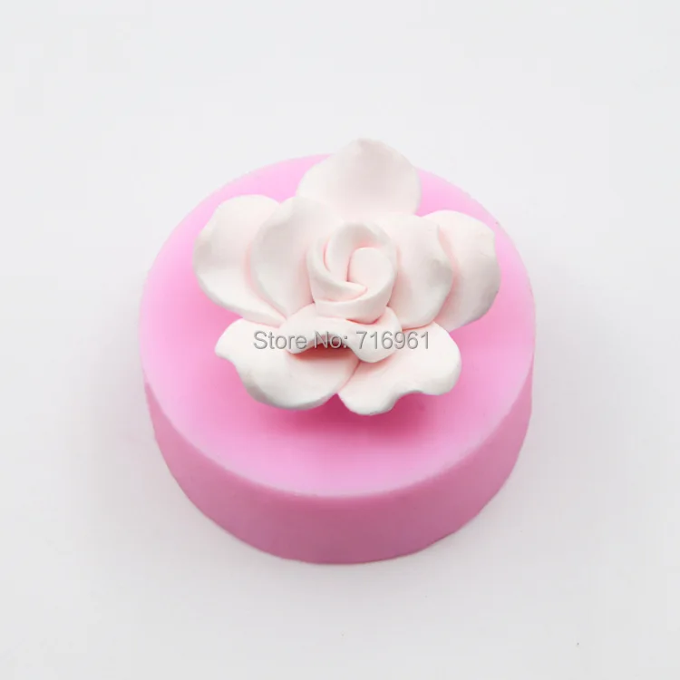 3D форма цветка розы, силиконовые формы для мыла, форма для шоколада, поднос ручной работы, сделай сам, цветок, свеча, форма для мыла