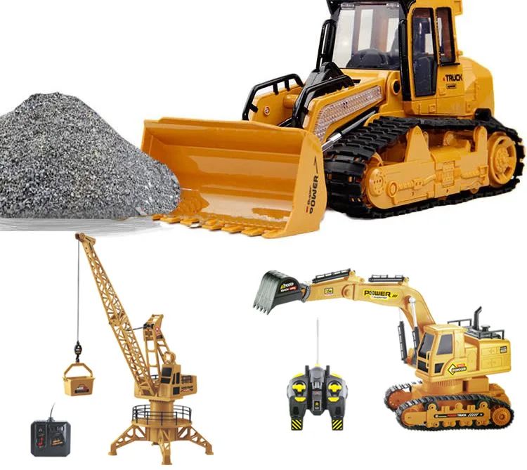 

Remote Control RC Truck Engineering Vehicles Excavator Bulldozer Crane Off-Road Loaded Sand Electric Car Toys For Children