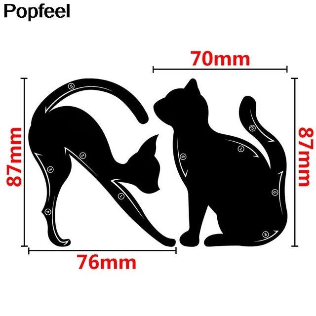 cat eyebrow eyeliner eye liner stencil models template shaper cat eyebrow eyeliner eye liner stencil models template shaper stamping tool 10 in 1 makeup drawing