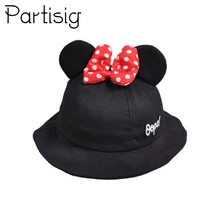 Шляпа для маленьких девочек с двумя ушами; Панама для девочек; Детская летняя шапка с бантом; пляжная детская Солнцезащитная шапка