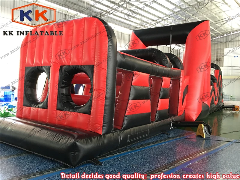 Us 31500 Rosso E Nero Radicale Run Corsa Ad Ostacoli Gonfiabile Per I Bambini Festa Di Compleanno Di Noleggio In Tappeti Elastici Gonfiabili Da