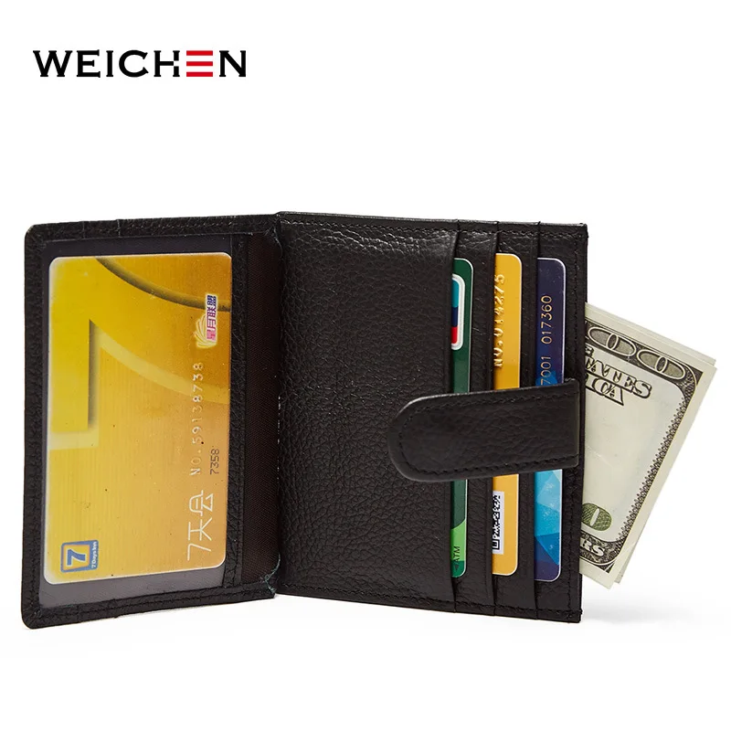 Men Genuine leather Card Holder small cow Credit Wallet Fashion brand Wallets Holders | Багаж и сумки