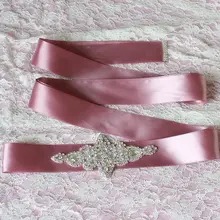 Ручной работы Модный свадебный пояс Стразы Лента из бисера Пояс свадебные подружки невесты платье аксессуары