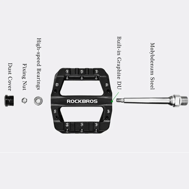 ROCKBROS Cycling MTB Bike Bicycle Pedals Ultralight Seal Bearings Nylon Molybdenum Pedals Durable Widen Area Bike Bicycle Part ROCKBROS Cycling MTB Bike Bicycle Pedals Ultralight Seal Bearings Nylon Molybdenum Pedals Durable Widen Area Bike Bicycle Part