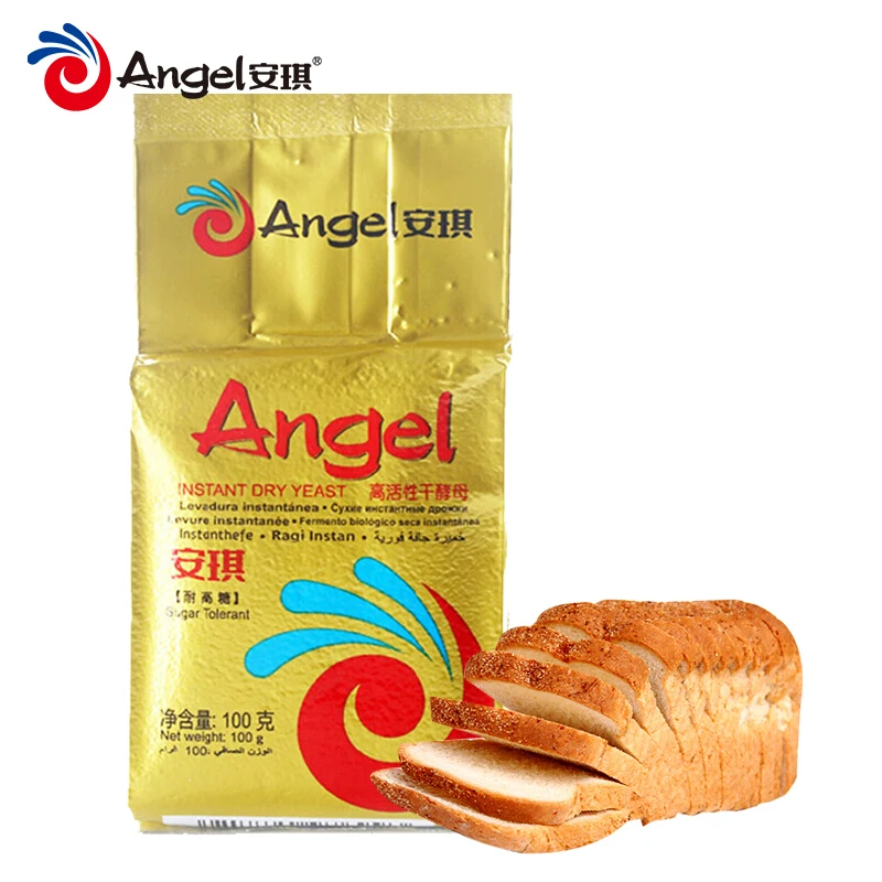 Angel 100 г сахара Толерантные мгновенные сухие дрожжи для хлеба