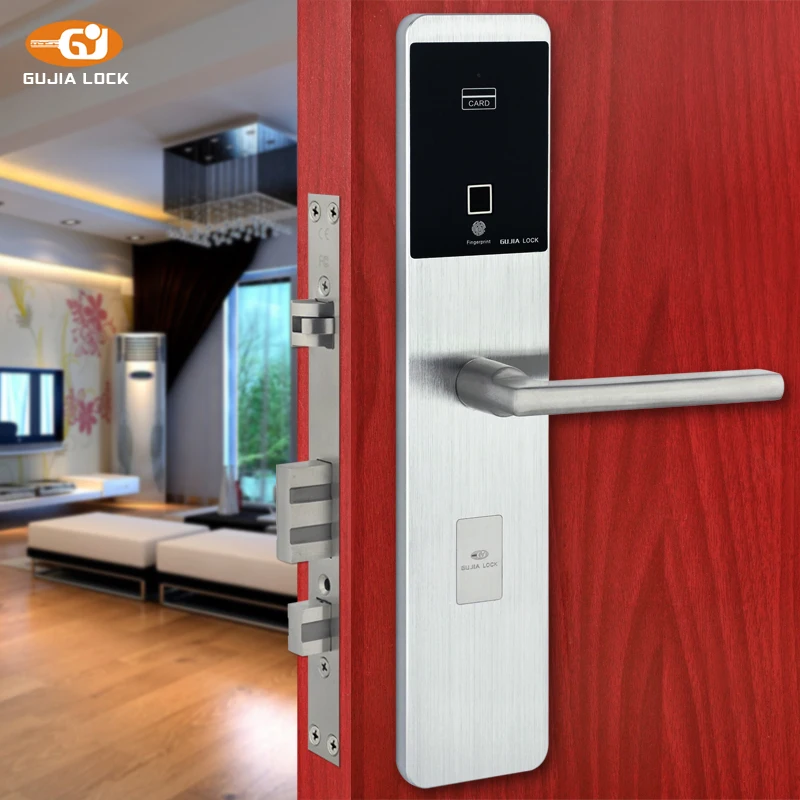 Image Digital Safe Remote Control Code Password Sliding Biometric Fingerprint door lock