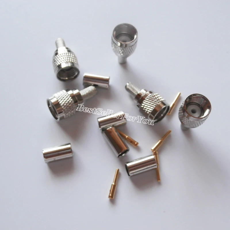 10 шт. обжимной штекер для кабеля RG58 LMR195 RG142|plug connector|plug maleplug m |