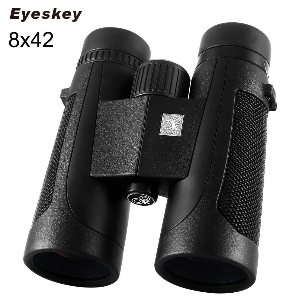 ФОТО Eyeskey Binoculars 8x42 Waterproof Binoculars Hunting Telescope Bak4 Prism with Neck Strap for Camping Binoculares Professional
