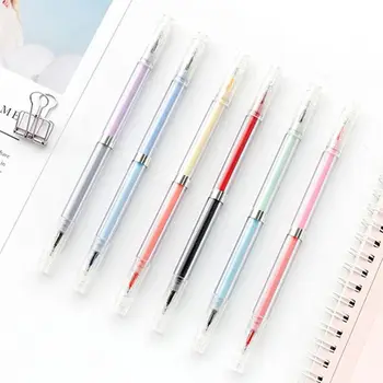 

6pcs/set 12 colors 0.5mm Double Heads Creative Gel Pen Smooth Neutral Pens Office School Supplies Stationery