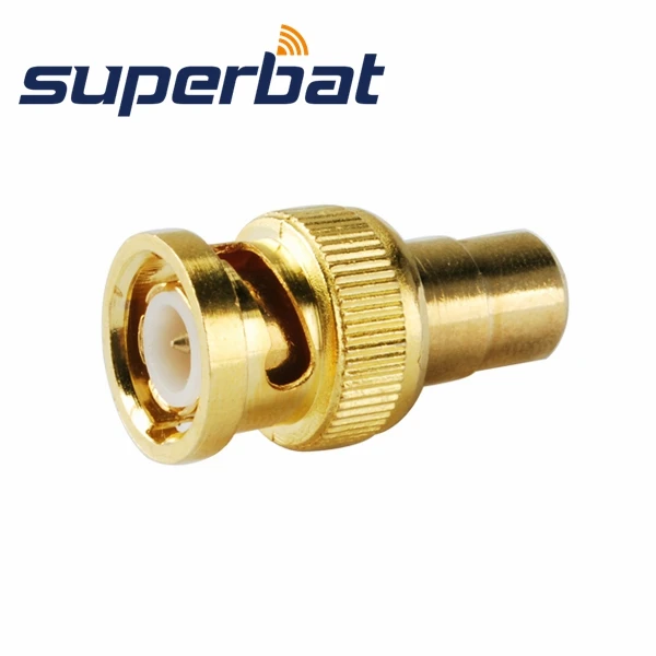 Superbat 5 шт. BNC-RCA RF адаптер BNC штекер RCA Женский Джек Прямой glodplated