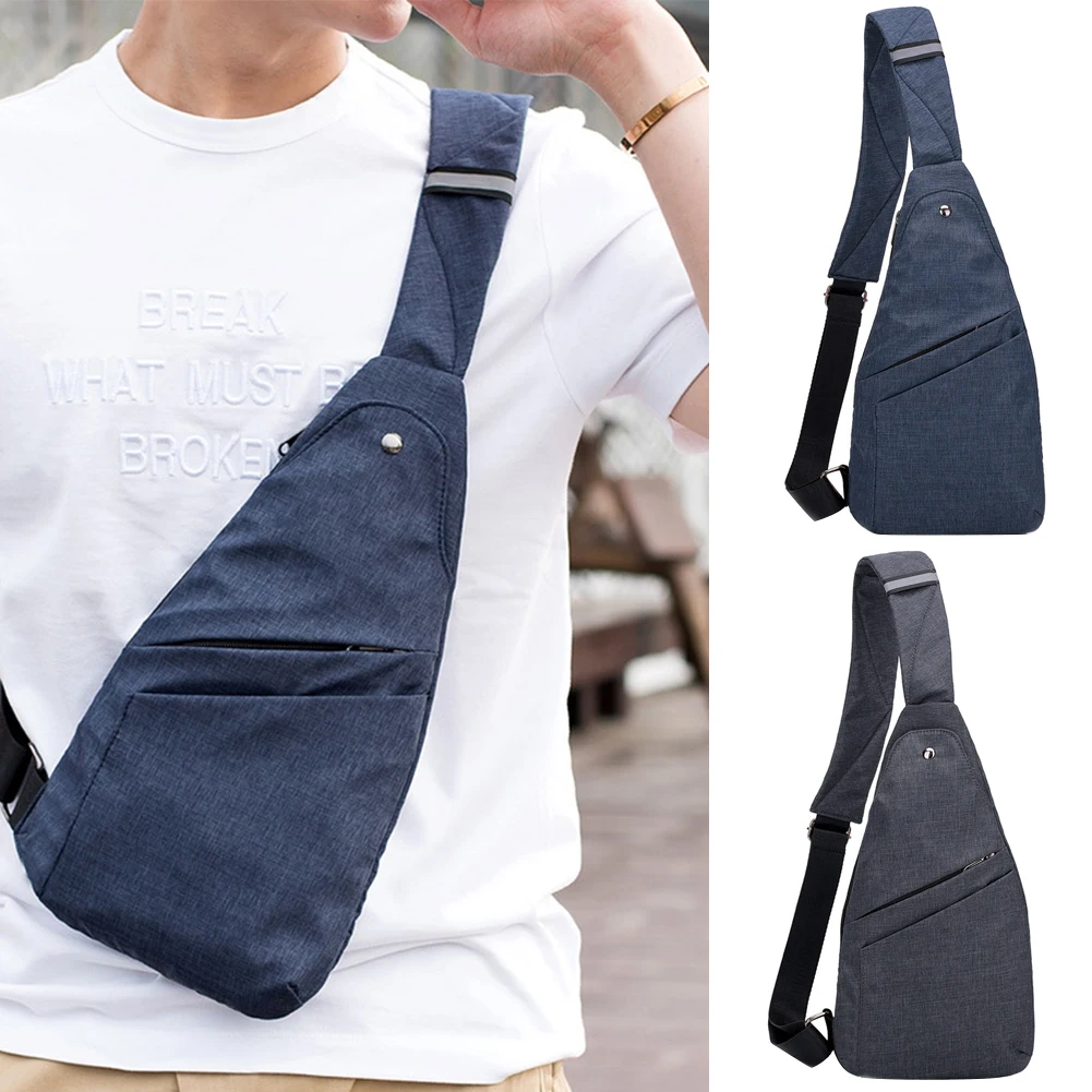 USB شحن الرجال حبال Crossbody حقيبة مكافحة سرقة الصدر حقيبة ساعي المدرسة الصيف متعددة جيوب رحلة قصيرة حقيبة كتف الرجال