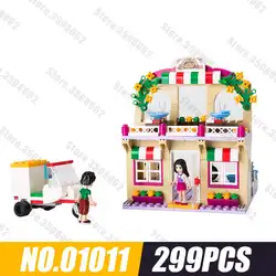 LePin друзья совместимые друзья 01011 299 шт. здания Конструкторы Ресторан серии пиццы кирпичи рисунок игрушечные лошадки для детей