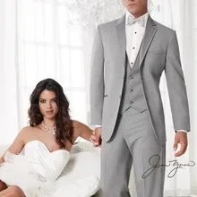Итальянские роскошные мужские серые костюмы, куртки, брюки, формальное платье, мужской костюм, мужские свадебные костюмы, смокинги для жениха(куртка+ брюки+ жилет+ галстук