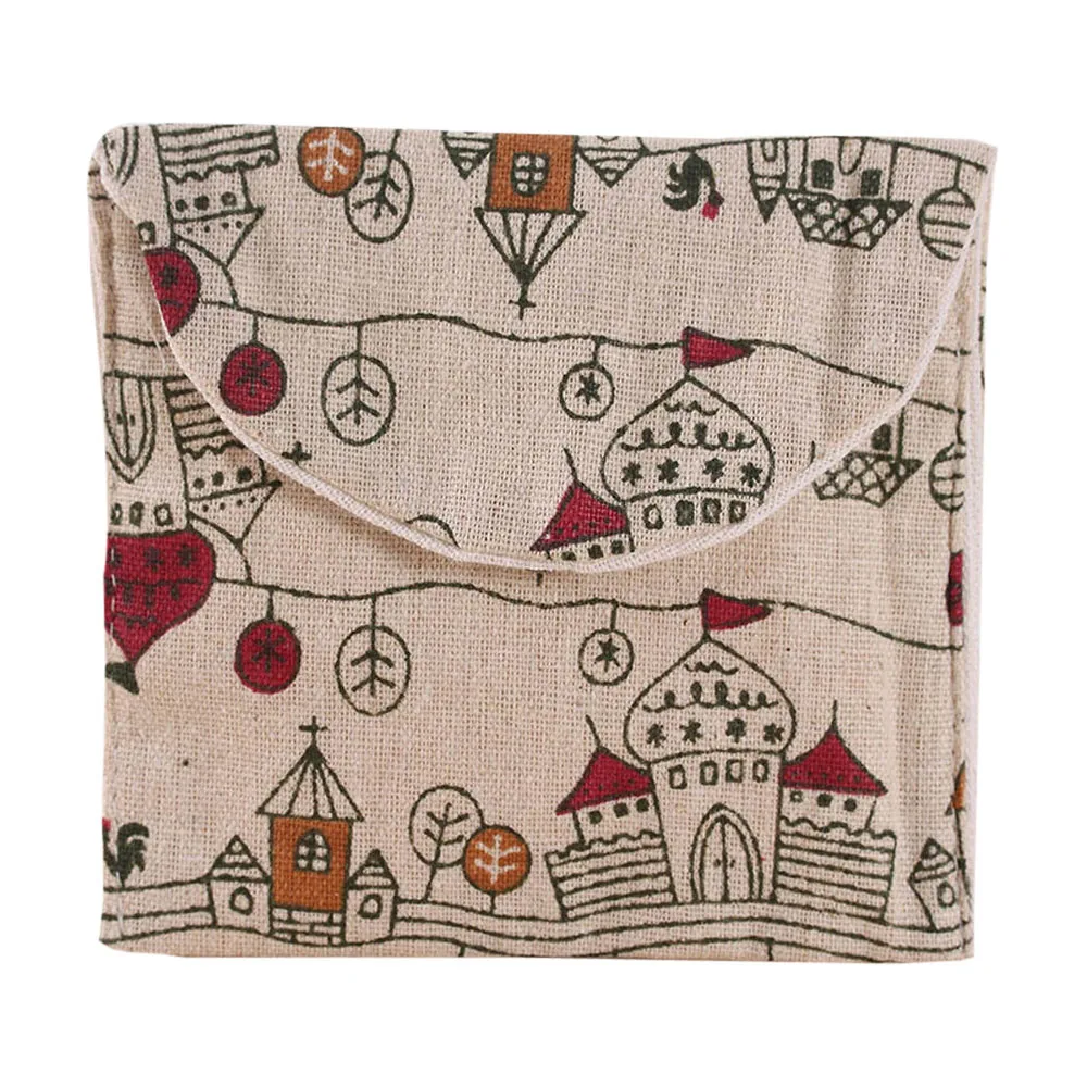 

Women Girl Cute Cosmetic bag Sanitary Pad Organizer Holder Napkin Towel Convenience Bags 2017 new hot selling Mini Bag