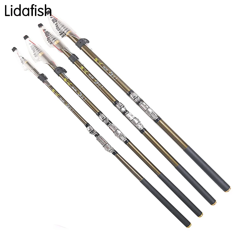 

LIDAFISH Lightweight Carbon Fishing Rod Superhard comfortable Telescopic Stream Fishing Rod 2.7M 3.6M 4.5M 5.4M fishing rods G1