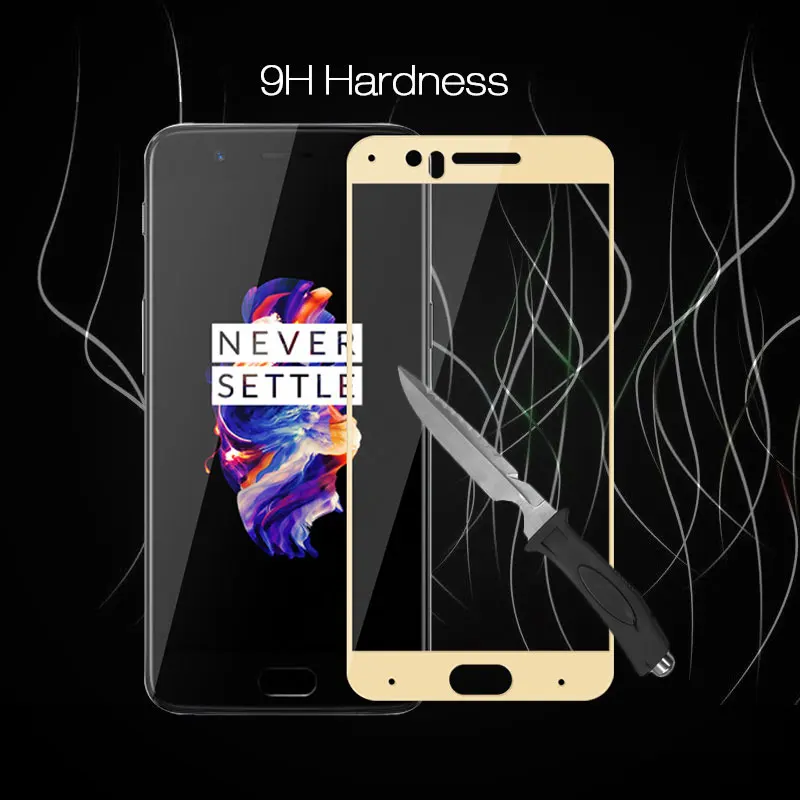 

For Oneplus5 Full Cover Tempered Glass For One Plus 5 A5000 Phone Screen Protector Glass For Oneplus 5 Protective Film 1+5