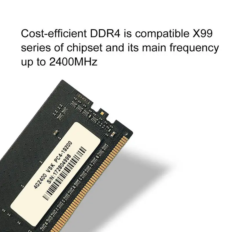 

Vaseky DDR4 Fourth Generation Motherboard 4G Memory Capacity 2400HMz Frequency Desktop Memory Bank Speed Increase