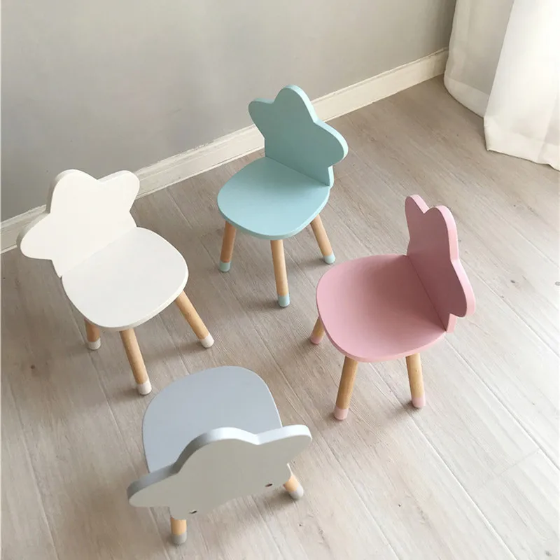 Explosion models Nordic style furniture children's room solid wood stars children's room stool writing study chair WF5311044 Explosion models Nordic style furniture children's room solid wood stars children's room stool writing study chair WF5311044