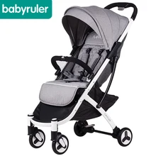 Babyruler brand  baby stroller light folding child wheelbarrow baby car umbrella super light travel baby pram easy to fold