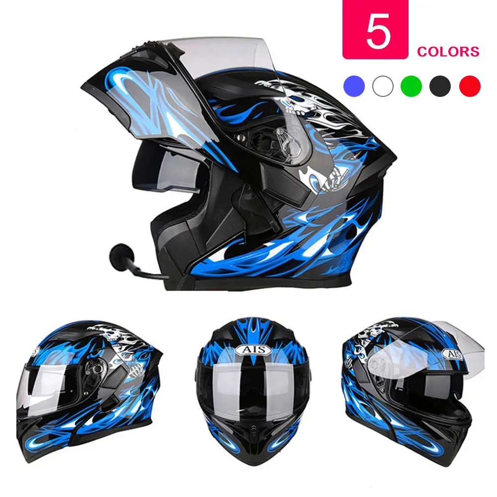 

2019 New Flip Up Motorcycle Helmet Racing Modular Dual Lens Motocross Moto Helmet Full Face Helmets Casco Moto Capacete Casque