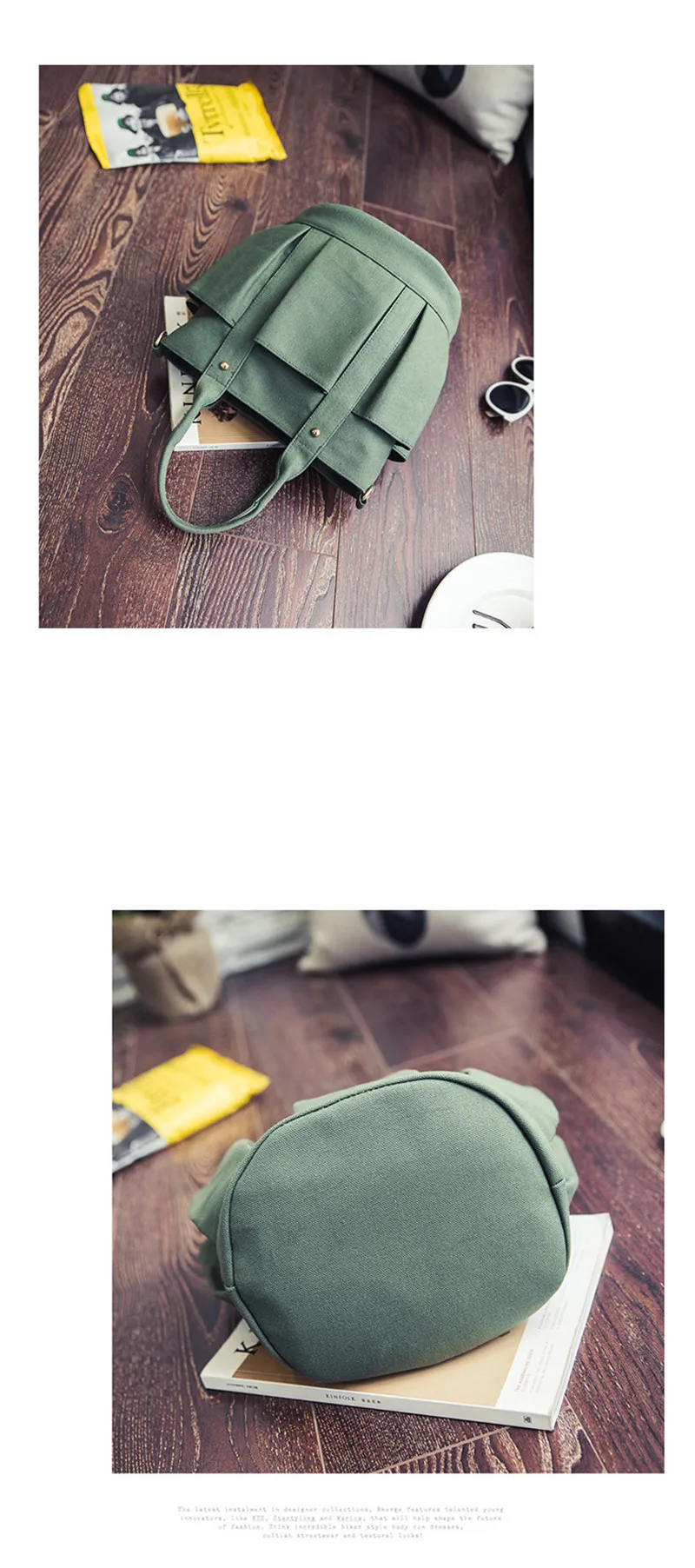 New Women Canvas Bag Drawstring Bucket Small Cross-body Bag Fashion Trend Brief Shoulder Bag For Lady Female Handbag Sac SS7381 (14)