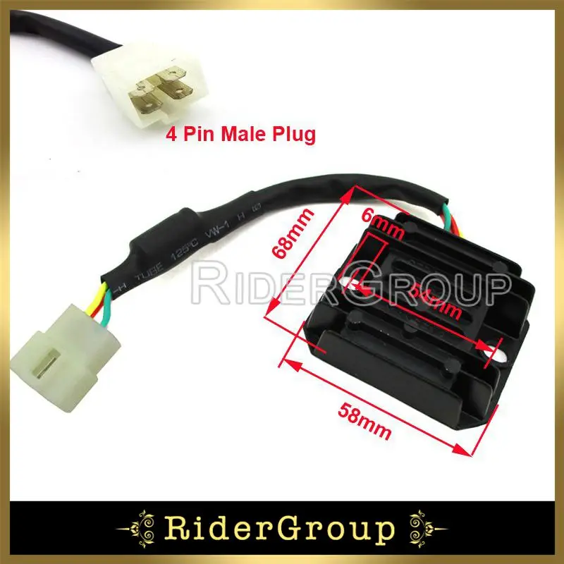 Pin 4 régulateur de tension redresseur pour 50 70 90 110 125 cc pit dirt monkey bike
