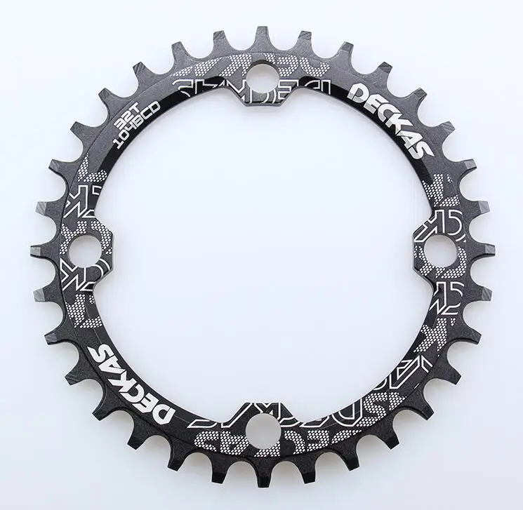 Deckas 104BCD Round Narrow Wide Chainring MTB Mountain bike bicycle 104BCD 32T 34T 36T 38T crankset Tooth plate Parts 104 BCD