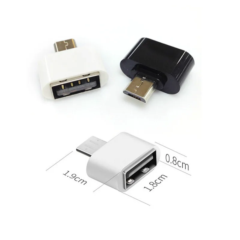 

2pcs Mini OTG Cable USB OTG Adapter Micro USB To USB Converter For Tablet PC Android