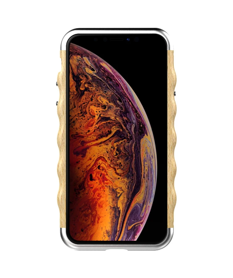 LJY деревянный бампер для iPhone X XS алюминий + защитный корпус 5 8 дюйма|Бамперы| |