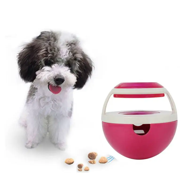 Pet Dogs Feeders Food Bowl Dog Feeding Ball Pets Dog Tumbler Food Leakage Ball Puppy Pet Training Exercise Fun Bowl