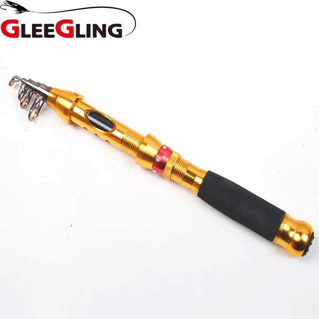 Best Offers GLEEGLING Super Hard Fishing Rod 1.5M - 3.6M Short Mini Fishing Rod Carbon Portable Telescopic Fishing Rod Spinning Fish Tackle