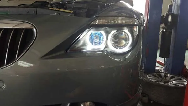 

2x 20W white/red Angel Eyes LED Halo Ring Marker Light Error Free For 6-series e63 e64(630 645 650 M6)2004-2008