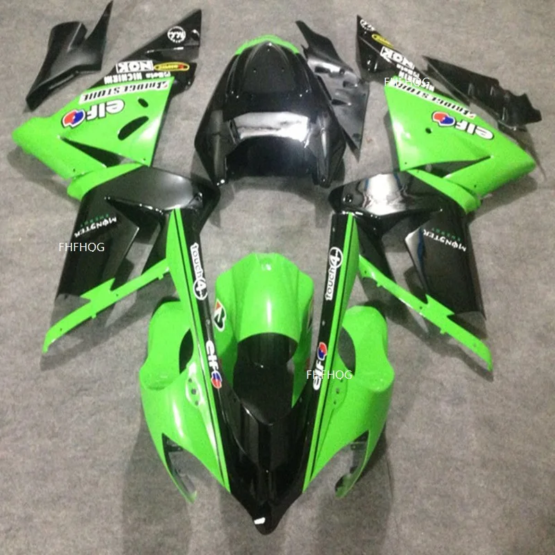 moto аксессуары зелено-черные Обтекатели ZX10R 04-05 для KAWASAKI NINJA ZX 10R 04 05 ZX-10R 10 R 2004 2005 наборы обтекателей