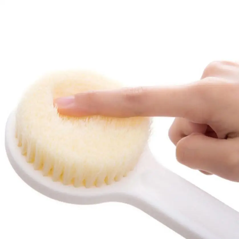 Plastic Long Handle Bath brush Hanging Soft Bristles Back Body Bath