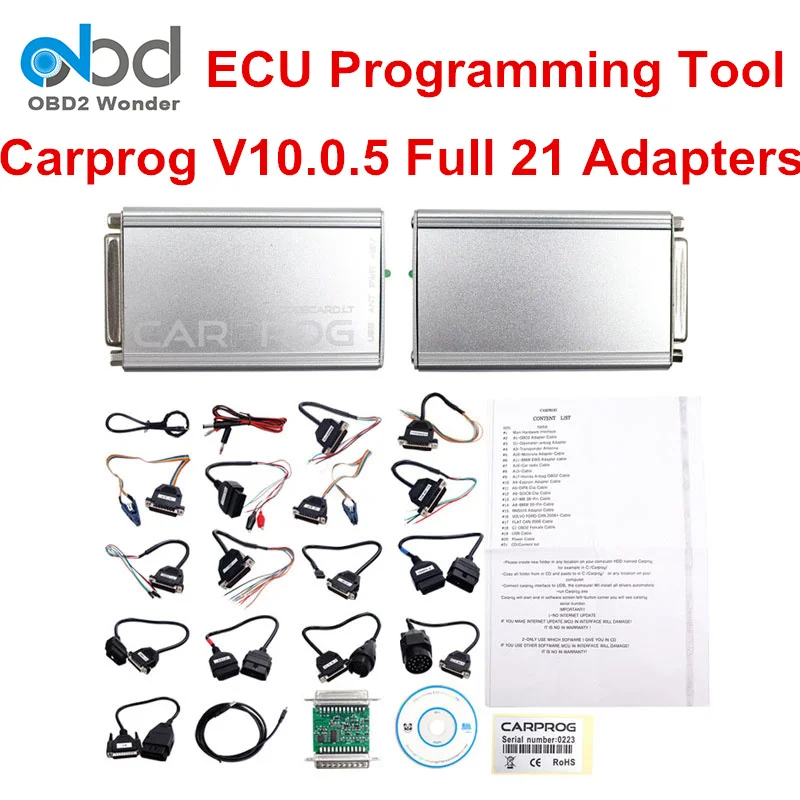 Автомобильный программатор Carprog V10.93 сброс подушки безопасности 21 адаптер для