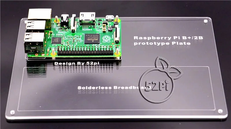 Прототип Монтажная пластина с MB-102 прозрачный 830 Точка Solderless печатной платы Макет для Raspberry Pi 3/2 Модель B