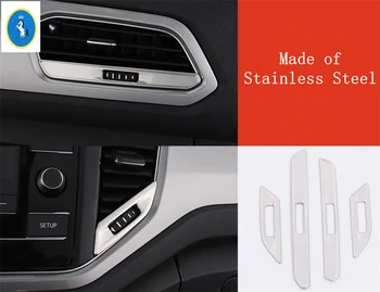 

Yimaautotrims Auto Accessory Front Air Conditioner AC Outlet Vent Adjustment Cover Trim For Volkswagen T-Roc T Roc 2018 - 2020