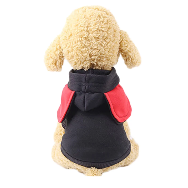Urijk милая собака зимнее пальто с капюшоном мультфильм милые большие уши Pet куртка теплый костюм кофты для щенков маленькие собаки одежда мода