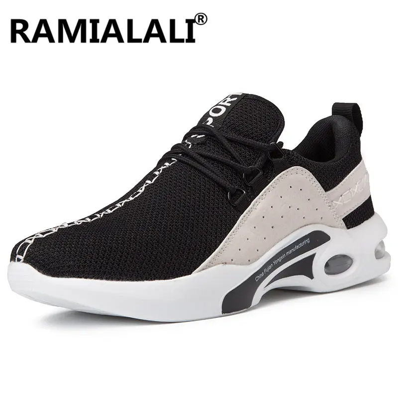 Breathable Running Shoes for Man Black White Sport Shoes Men Sneakers ...