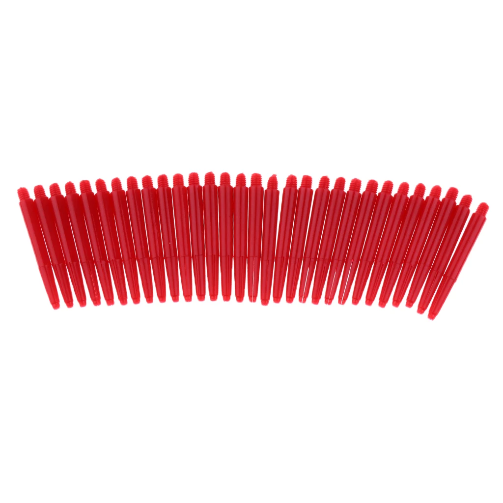 MagiDeal 90Pcs Durable Nylon 2BA Thread Dart Shafts Dart Stems Medium 43mm for Steel/Soft Tips Darts Accessories