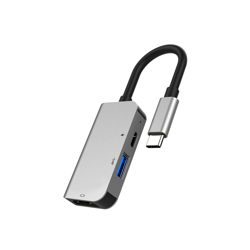 USB C к HDMI 3 в 1 USB-C концентратор Быстрая зарядка передача данных USBC многопортовый адаптер