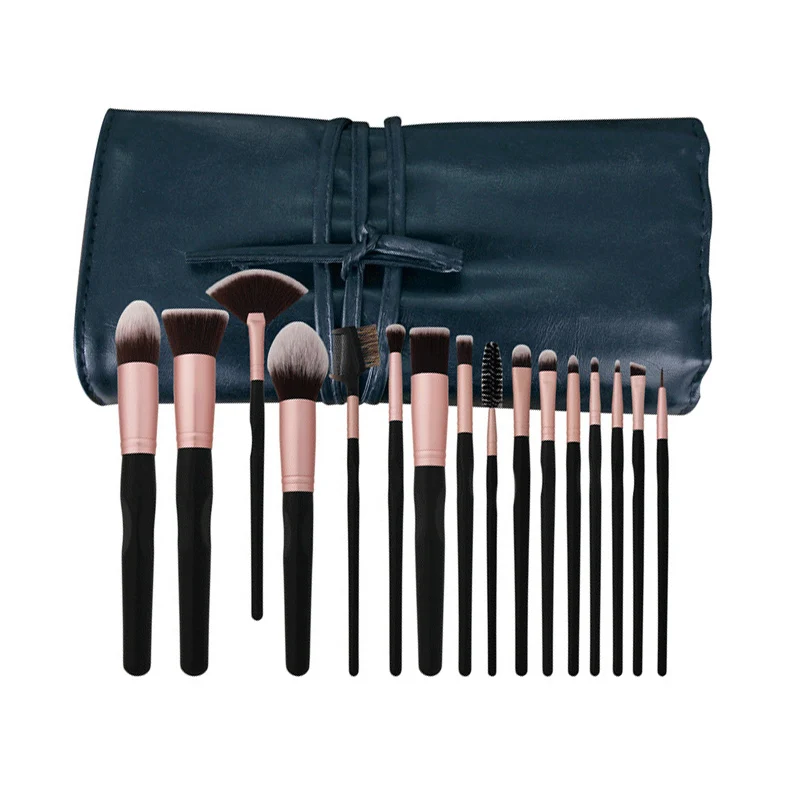

AiceBeu 16pcs Professional Makeup Brushes Set Soft Hair with PU Pouch Eyeshadow Powder Foundation Blush Lip Cosmetic Kit
