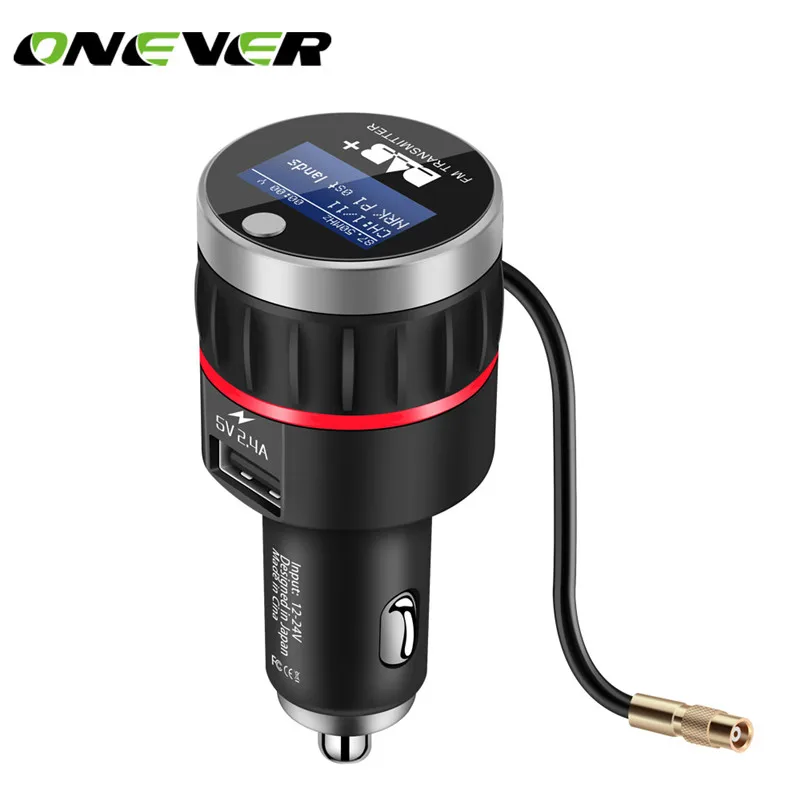 

Onever Universal Car DAB Plus Radio Receiver Tuner with FM Transmitter Converter Plug-and-Play Adaptor With USB Part For iPhone