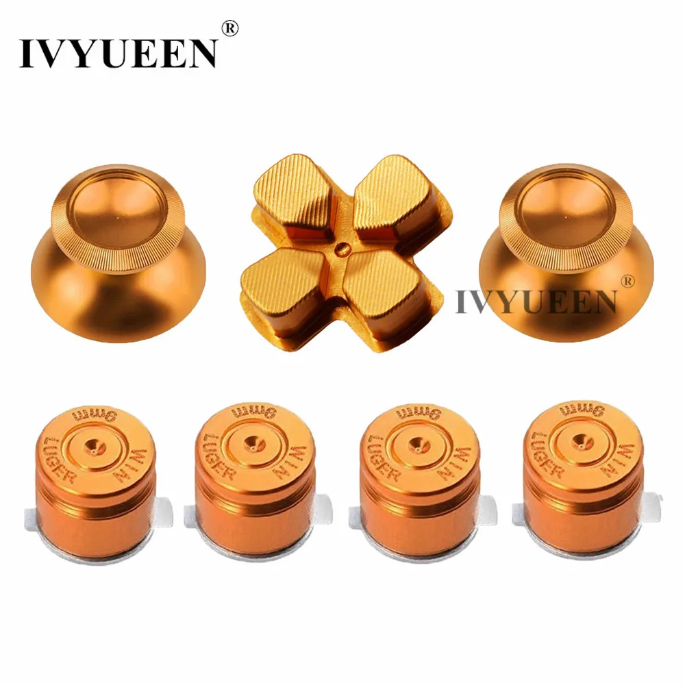 IVYUEEN for Sony PlayStation Dualshock 4 PS4 Pro Slim Controller Aluminum Analog Stick Thumbsticks Dpad Button Games Accessories IVYUEEN for Sony PlayStation Dualshock 4 PS4 Pro Slim Controller Aluminum Analog Stick Thumbsticks Dpad Button Games Accessories