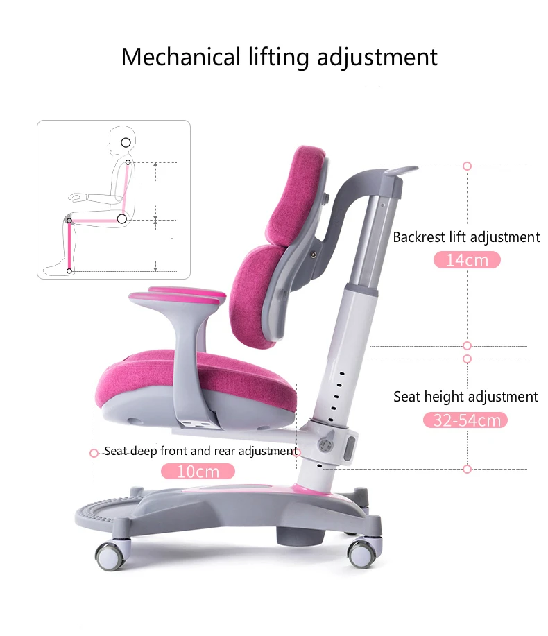 Детская поднял исследование стул детский корректирующие сидит стул с подлокотник и подставка для ног студент загнуть дать стул