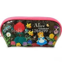 Новая Мода Алиса в стране чудес девушки женщины водонепроницаемый ПВХ компактные косметички Чехлы для детей
