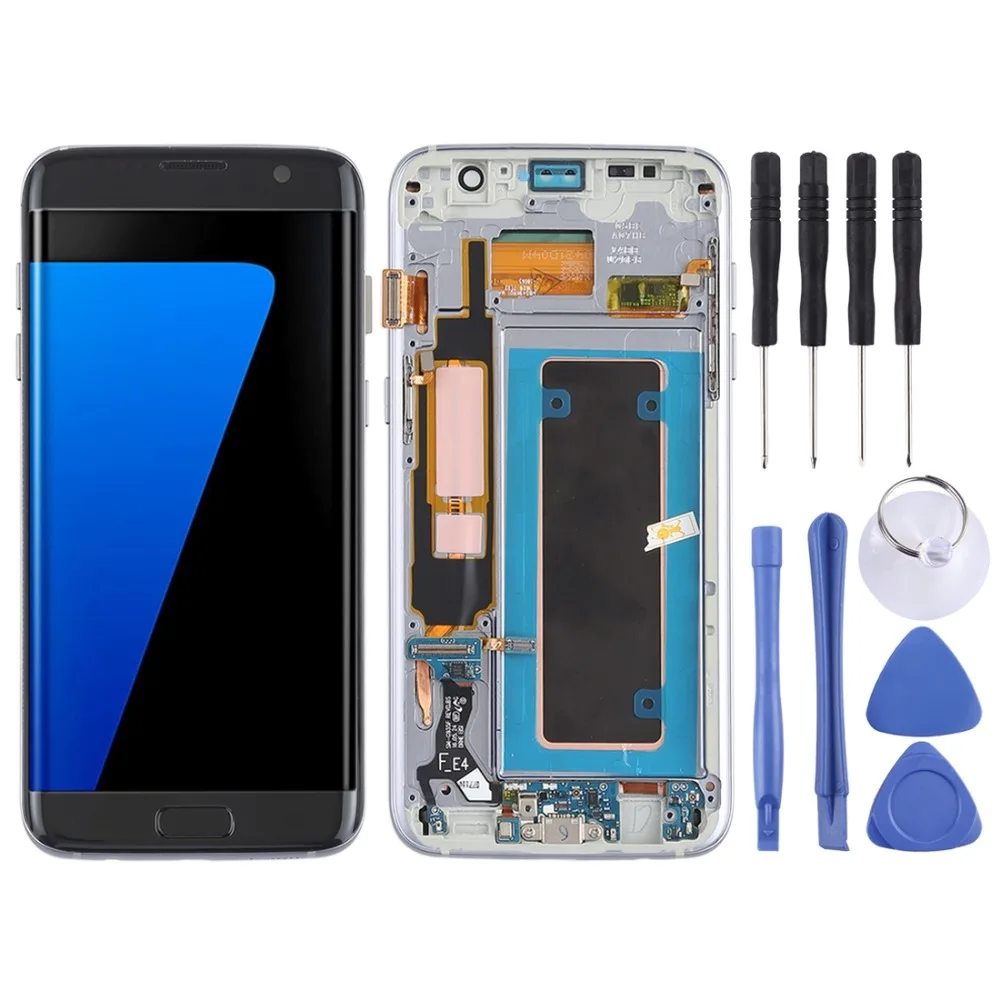

iPartsBuy LCD Screen Digitizer Full Assembly Charging Port/Power Button/Volume Button Flex Cable for Galaxy S7 Edge/G935F/G935FD